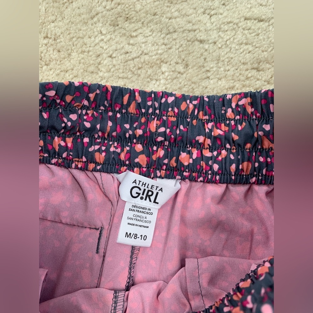 Athleta Girl Size M, 8-10, Play More Speckled Athletic Shorts - Picture 3 of 7